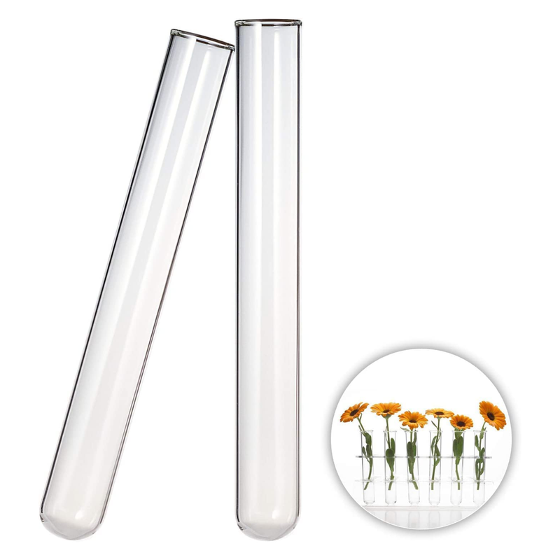 Pack of 2 Heavy Duty Propagation Tube High Grade Borosilicate 3.3 Glassware