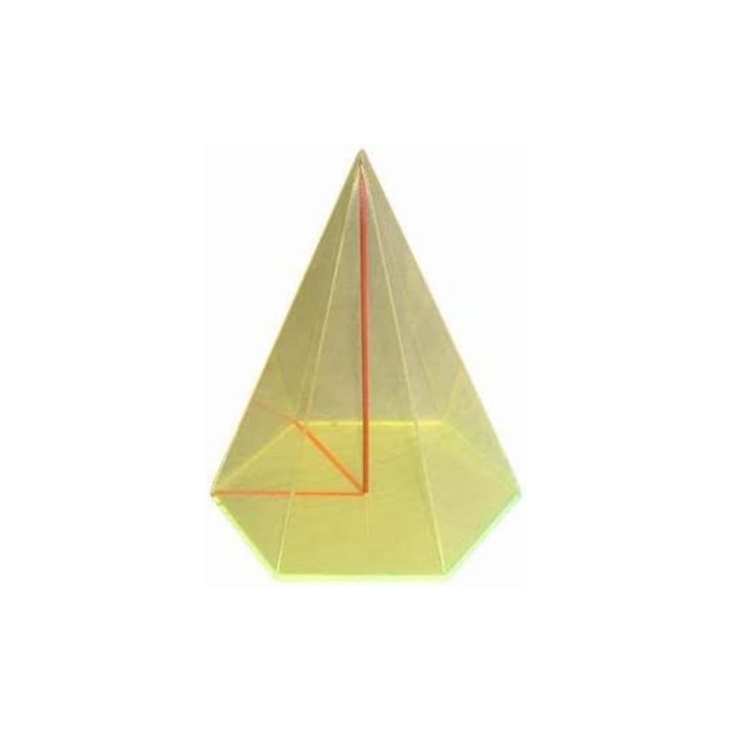Regular Pyramid of 6 Sides Model Geometry