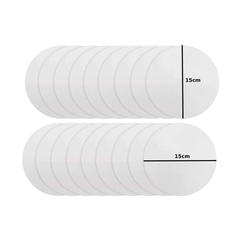 Set of 100 Heavy Duty Qualitative Filter Paper Circle Shapes