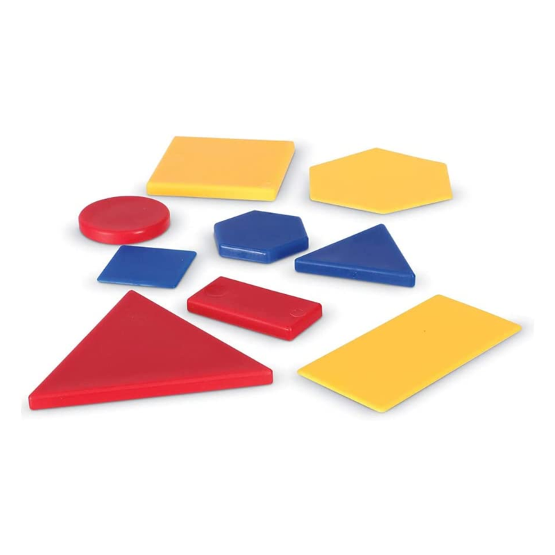 Set of 58 Assorted Colored Attribute Shapes Counting and Sorting