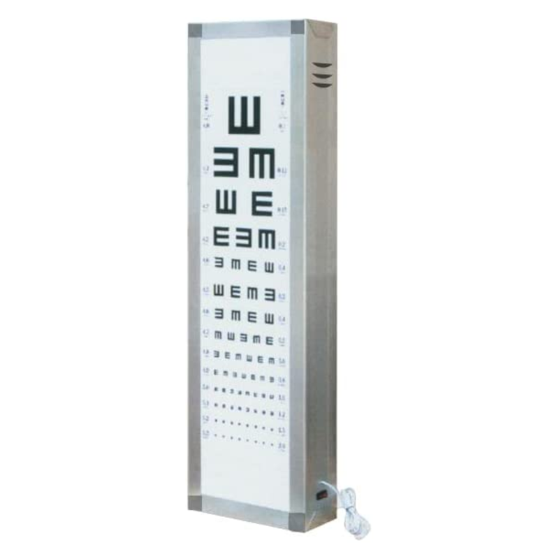 Snellen Visual Test Eye Testing Chart Light Box