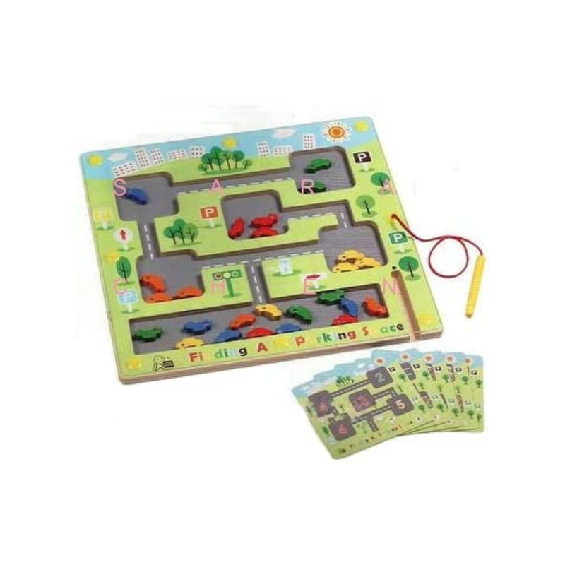 Finding a Parking Space Wooden Board Game Activity