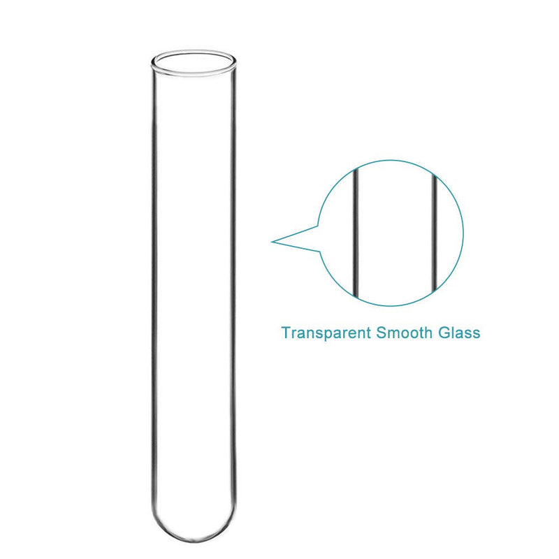 Pack of 20 Heavy Duty Glass Test Tube without Rim