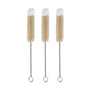 Pack of 3 Test Tube Brushes with Wool Tufts | Galvanized Wire 1.0 mm
