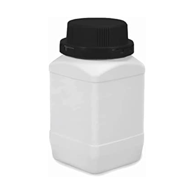 Pack of 5 HDPE 500ml Heavy Duty Wide Neck Reagent Square Bottle