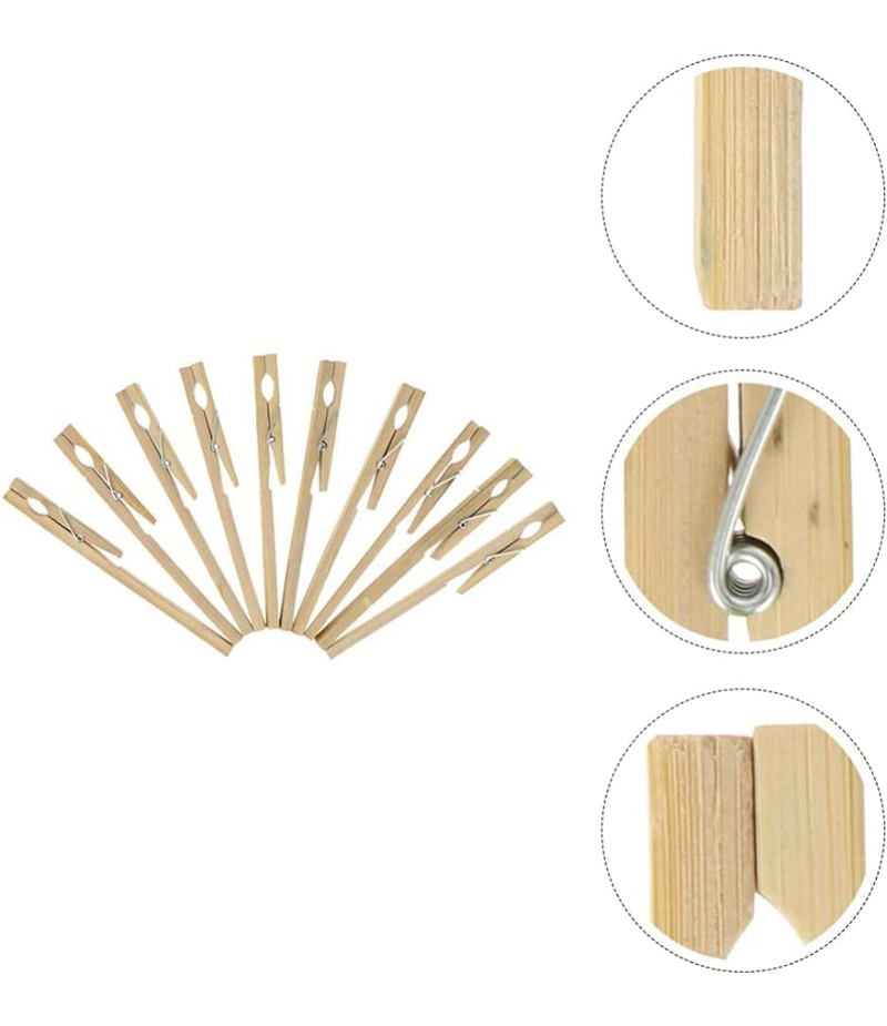 20pcs of Natural Wooden Test Tube Clips